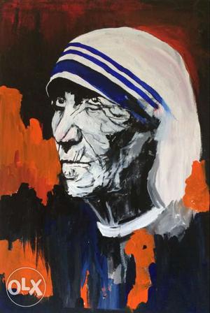 Acrylic on canvas Mother Teresa