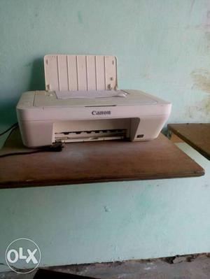 Beige Canon Printer