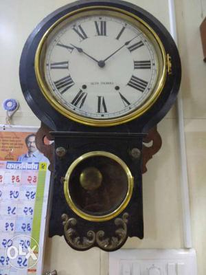 Black And White Pendulum Clock