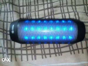 Blue And Black LED Portable Bluetooth Speaker