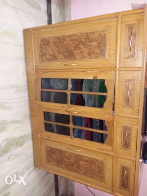 Brown Wooden Wardrobe Cabinet