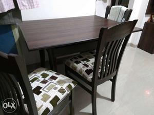 Dining Table with 4 chairs (new)