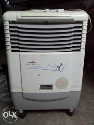 Gray And White Portable Air Cooler