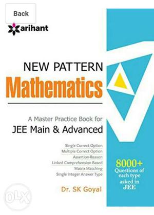 Jee main and advanced math book by Dr S.k Goyal  Edition