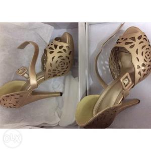 Laser Cut Peep toe stilettos (final price)