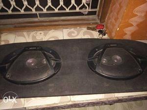 Nippon speakers back side with tray.. urgent selling