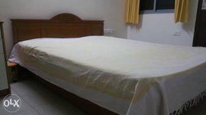Queen size bed with storage and mattress