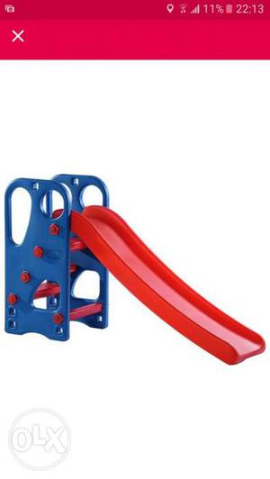 Red And Blue Plastic Slide