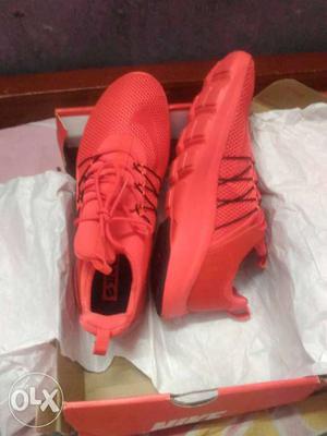Red Nike Athletic Shoes With Box