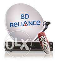 Reliance digital Tv set top box + Antenna + Remote