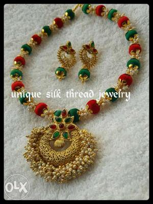 Silk thread jewelry in nice quality