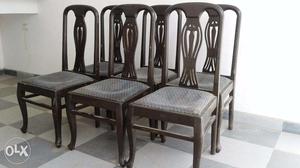 Six dining chairs of Teak Wood