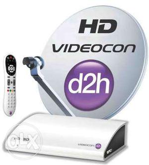 Used Videocon HD TV Box with complete set