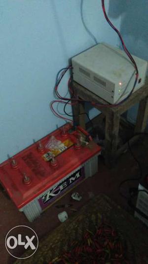 White And Red inverter battery 150 AH