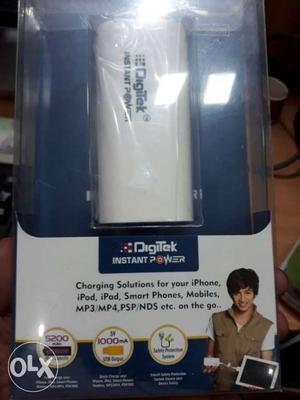 White Digitek Power Bank