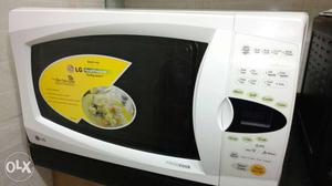 White LG Digital Microwave Oven