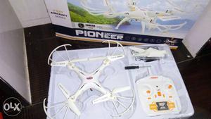 White Pioneer Quadcopter With Box