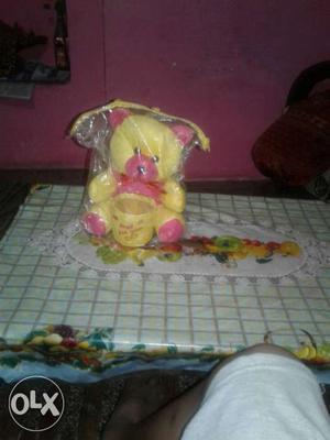 Yellow And Pink Teddy Bear