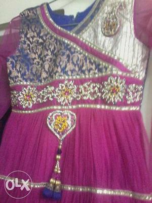 Anarkali dress used for 2 to 3 times for 10 yr old girl
