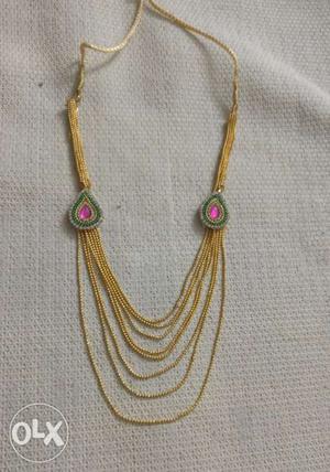 Beautiful silk thread jewellery necklace