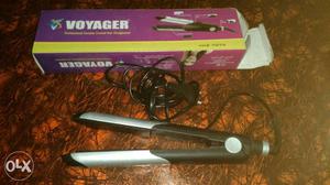 Black And Gray Voyager Corded Hair Flatiron With Box