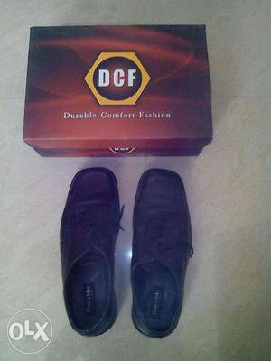 Black Leather Shoe - DCF - (Size 10)