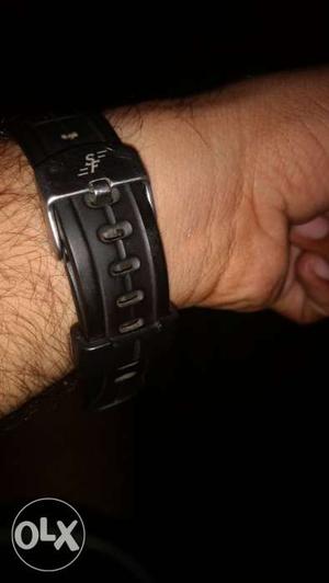 Black Rubber Watch Strap