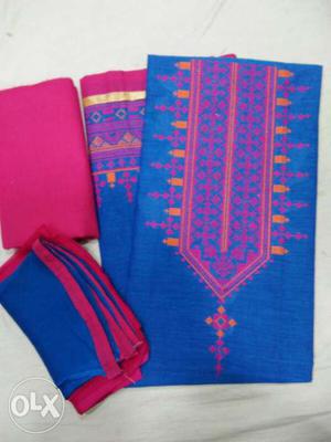 Blue And Pink Traditional Dress