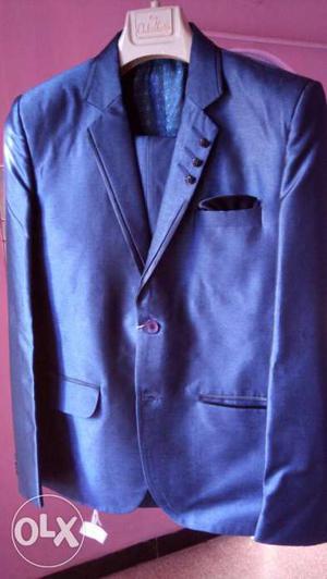 Blue Formal Suit Jacket. only one time used. with blazer