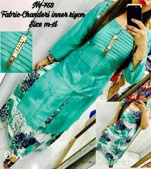 Brand new double slab kurti 2 pieces highly