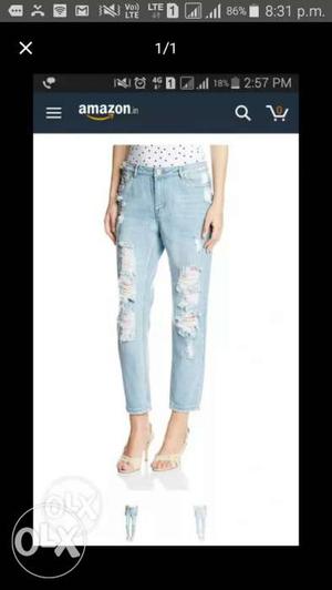 Brand new only ripped jeans for women