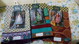 Brand: siyaram.100% cotton suits. 3 piece for Rs:/-