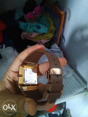 Givenchy swiss rose gold watch with bill and box