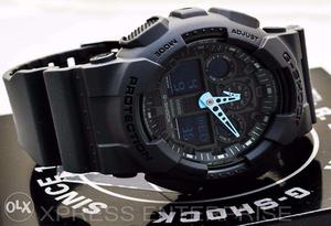 Imported Casio Second sale Shiny Black Strap Watch