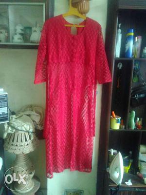 Long net kurti