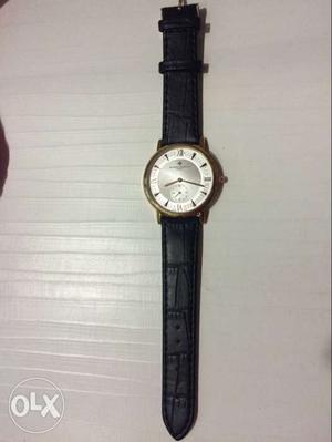 Men's leather watch. New and unused.
