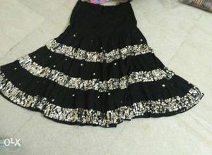 New Black fancy skirt at lower price.