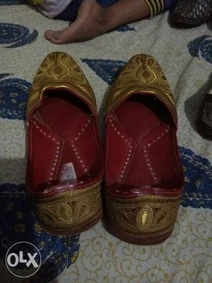 New Women's(2) man(1)total 3 Pair Of Red-and-brown Flats