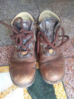 Pair Of Brown Leather Boots