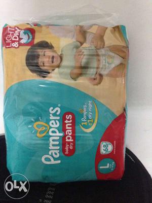 Pampers L size 68 pack diaper pants 9-14 kg for kids 800only