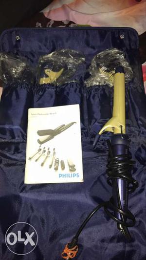 Philips Hair Straightner and Curler. Curler comes