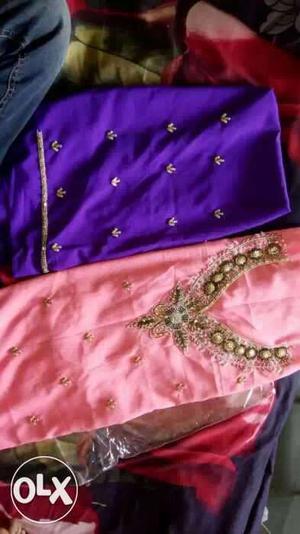 Pich and purple shalwar suit peic