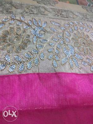Pink And Cream colour salwar peace new