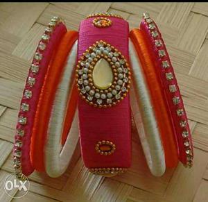 Red And White Bangles