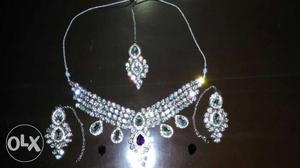 Stone necklace for RECEPTION or Weeding