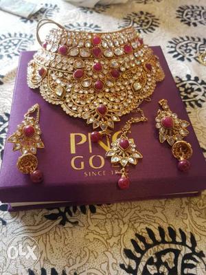Wedding necklace worth rs 11k of kundan