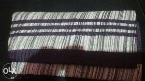White And Black Stripes Textile