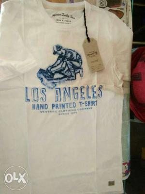White Los Angeles Print Shirt