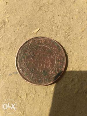 1 Quarter Indian Anna Coin\