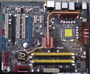 Asus P5K-DELUXE motherboard with core 2 duo processor